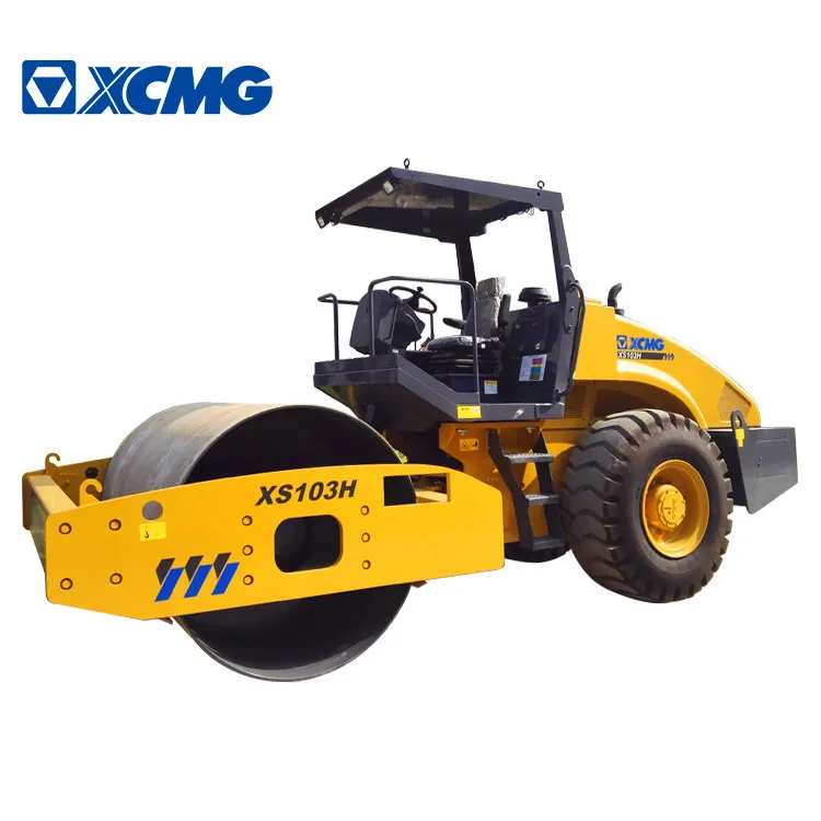 XCMG Official 10 Ton Small Road Rollers XS103H Single Drum Vibratory Road Roller for Sale